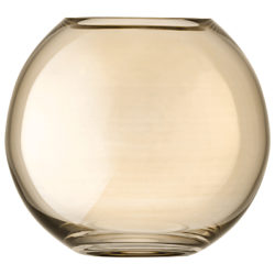 LSA International Polka Vase, H16cm, Sheer Bronze